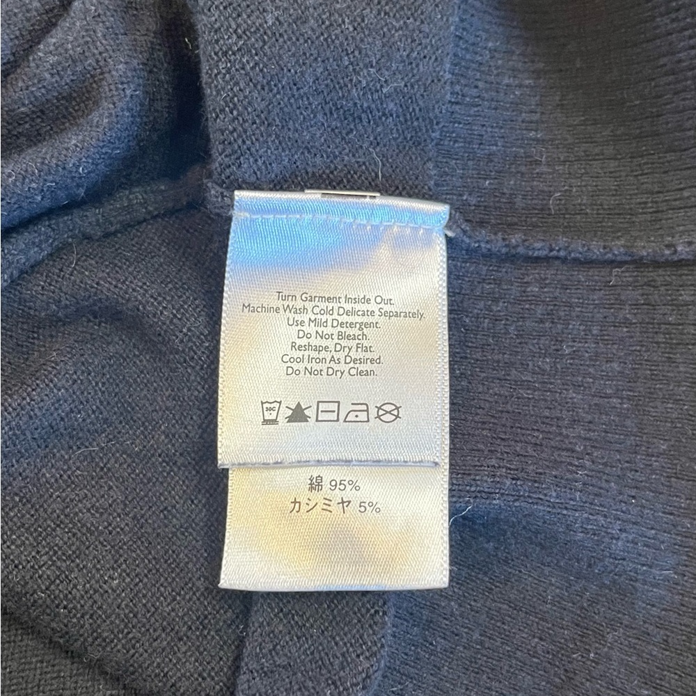 Eddie Bauer Cashmere-Cotton Men’s Black V-Neck Sweater Soft Casual XXL - Picture 5 of 8